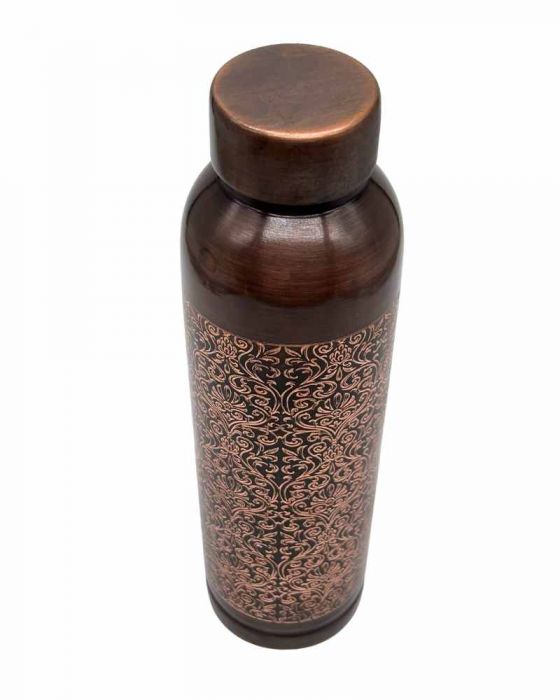 COPPER BOTTLE - OREO - ANTIQUE EITCHING