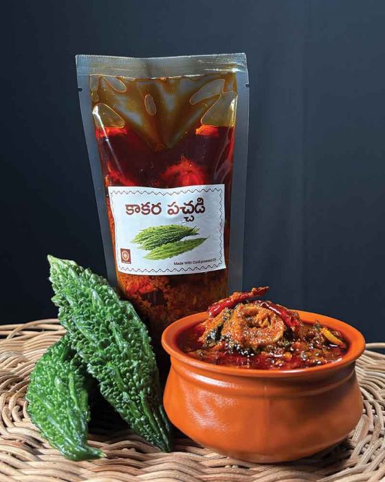 Bittergourd Pickle (Agrahaaram Special) (Coldpressed Oil) (250 Grams)