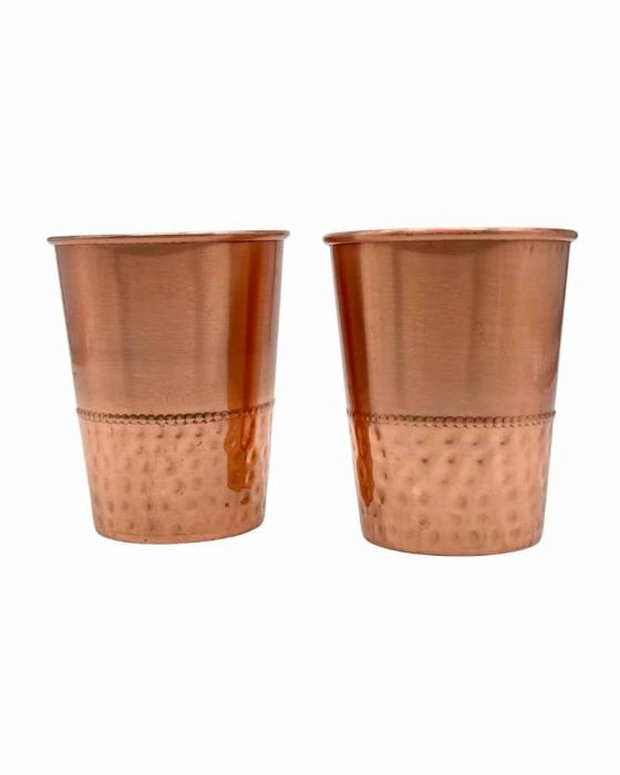 COPPER GLASS SET (2PCS) - V GLASS TWO/TONE