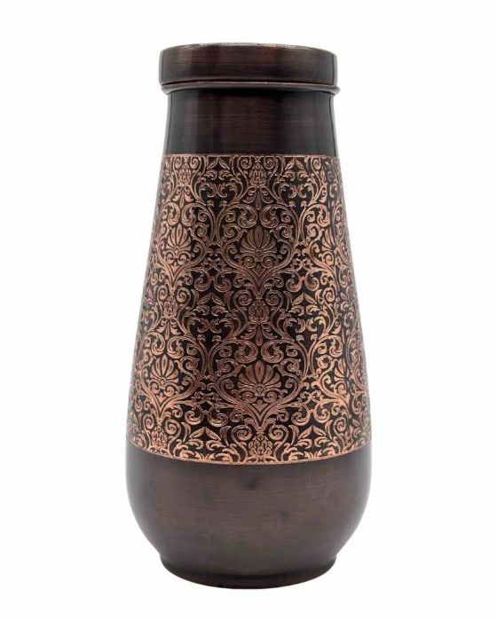 COPPER BEDROOM JAR - TULIP POT MINI - ANTIQUE