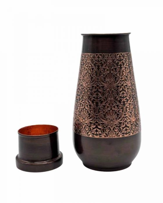 COPPER BEDROOM JAR - TULIP POT MINI - ANTIQUE
