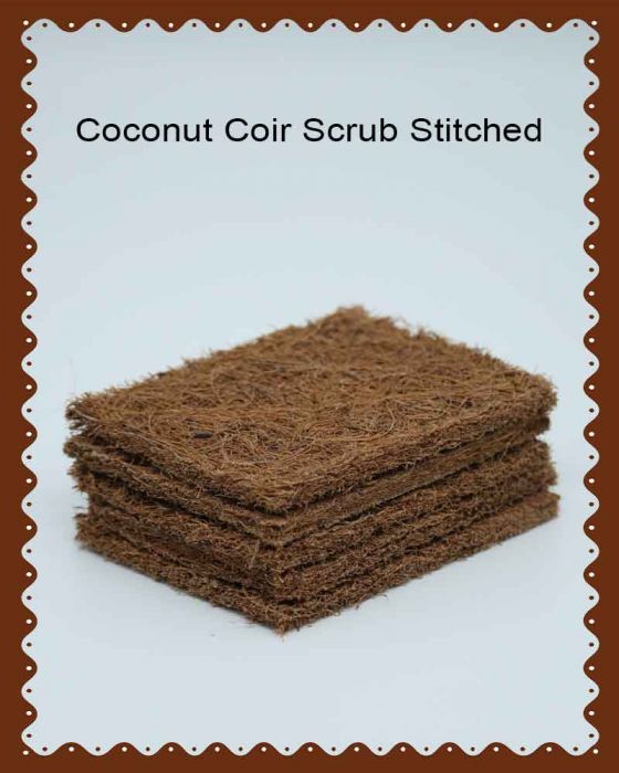 Coconut Coir Scrub Stitched (4pcs)