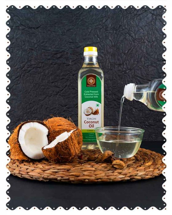 Virgin Coconut Oil (Extracted from Coconut Milk) (1 Liter) (Cold Pressed Oil)