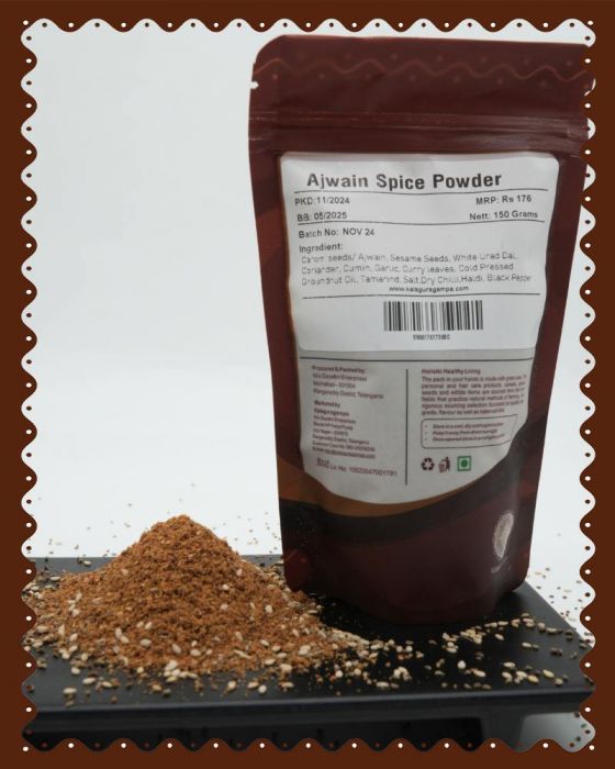 Ajwain Spice Powder |Carom Seeds Powder|Homemade|150 Grams|