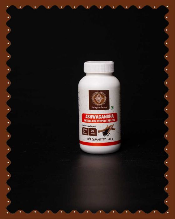 Ashwagandha With Black Pepper Tablets|90 Pcs|
