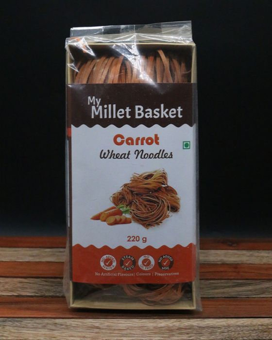 Carrot Wheat Noodles (MYMB) (220 Grams)