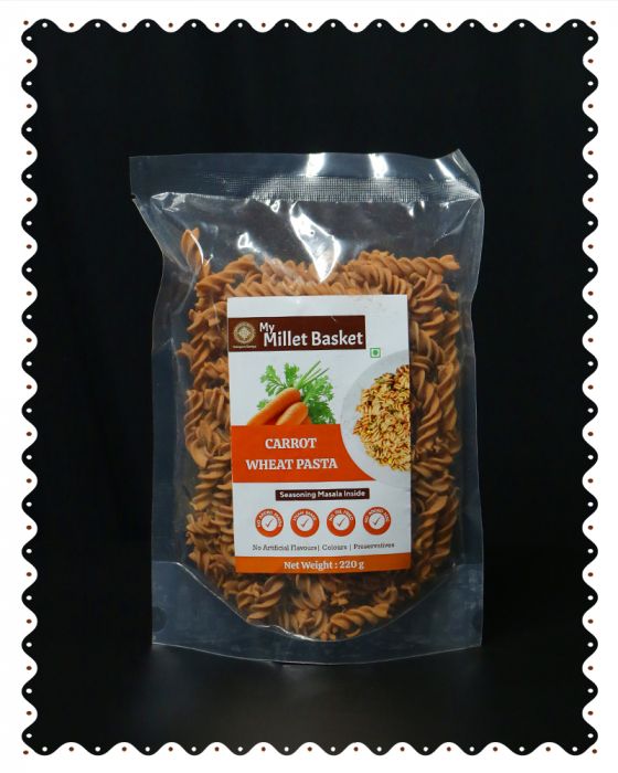 Carrot Wheat Pasta (MYMB) (220 Grams)