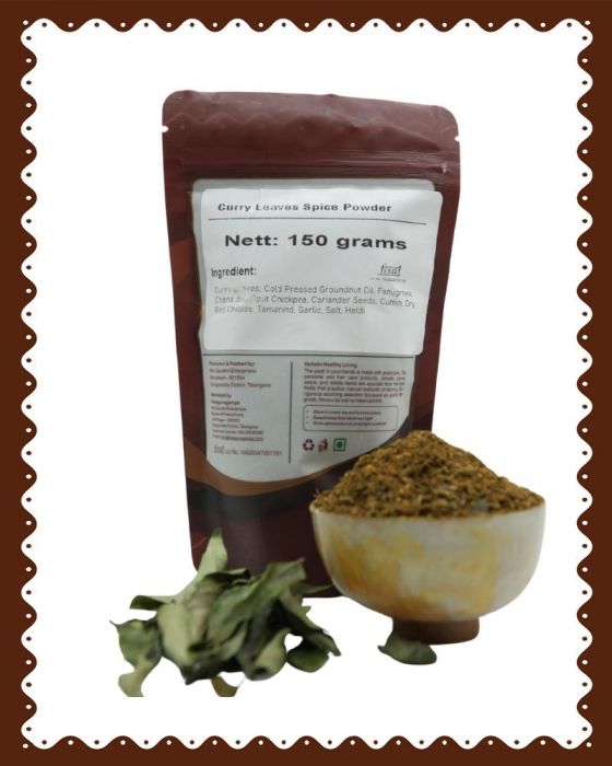 Curry Leaf Powder|Srisailam|Kadi Patta Powder|150 Grams|
