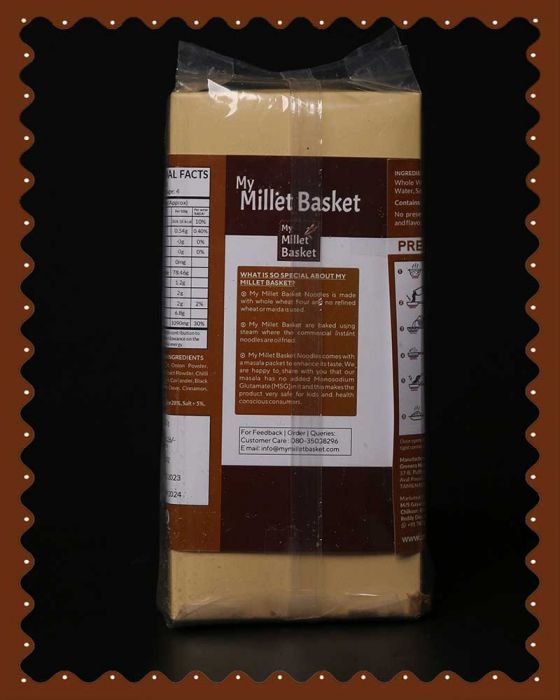 Foxtail Millet Noodles|100% Natural, No Maida, No MSG|MYMB|220 Grams|