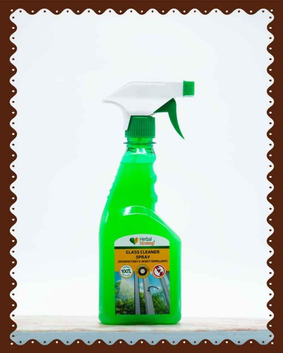 Herbal Glass Cleaner Spray (Disinfectant & Insect Repellent) (500ml)