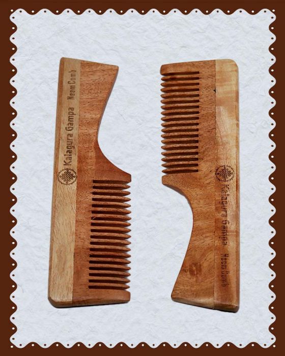 Neem Wood Handle Comb (1 Pc)
