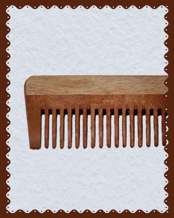 Neem Wood Handle Hair Comb|1 Pc|