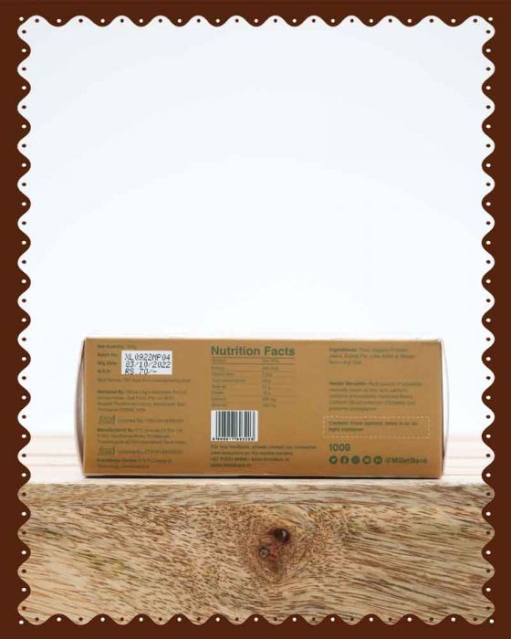 LITTLE MILLET JEERA COOKIES| MILLET BANK|100 Grams|
