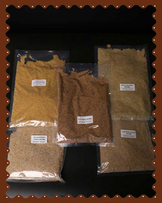 Millets Combo Pack of 5 (500g x 5) (2.5 KG) (R) (MYMB) (2500 Grams)