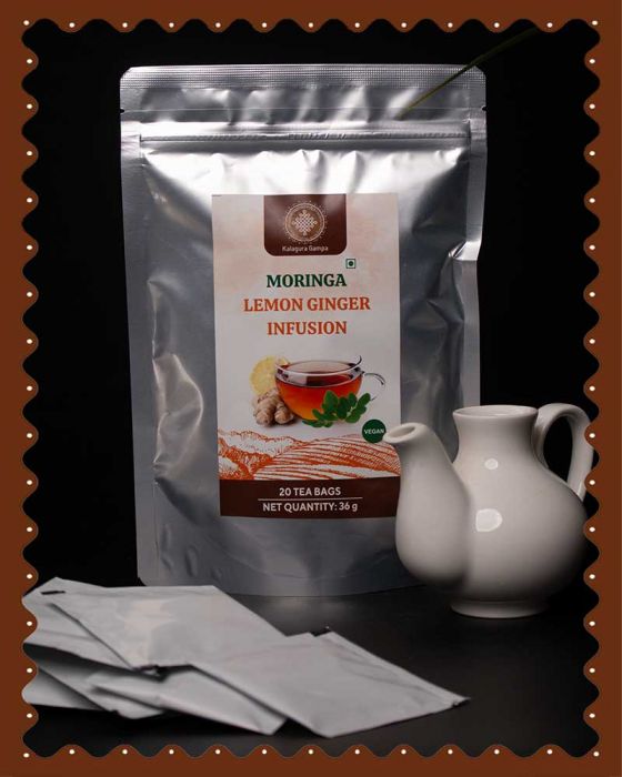 Moringa Lemon Ginger Infusion Tea Bags (20 Pcs)
