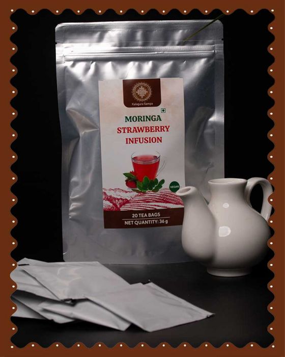 Moringa Strawberry Infusion Tea Bags (20 Pcs)
