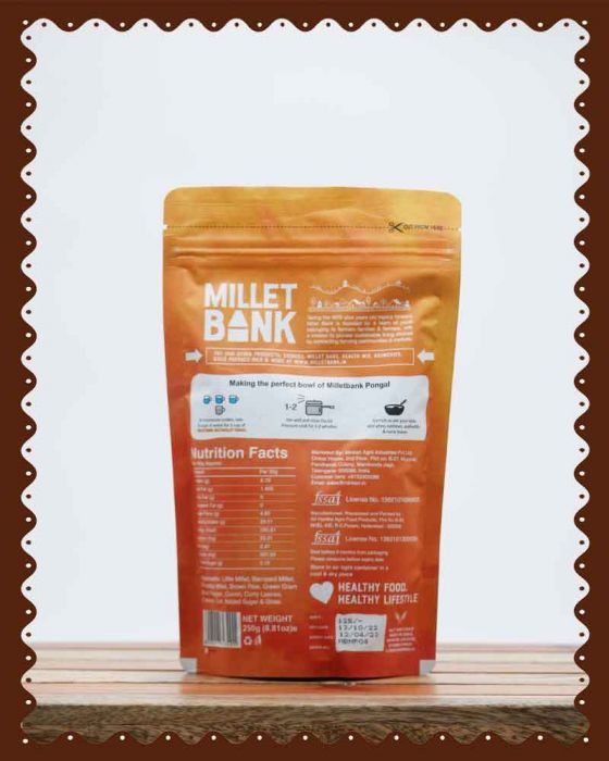 Multi Millet Pongal|Millet Bank|250 Grams|