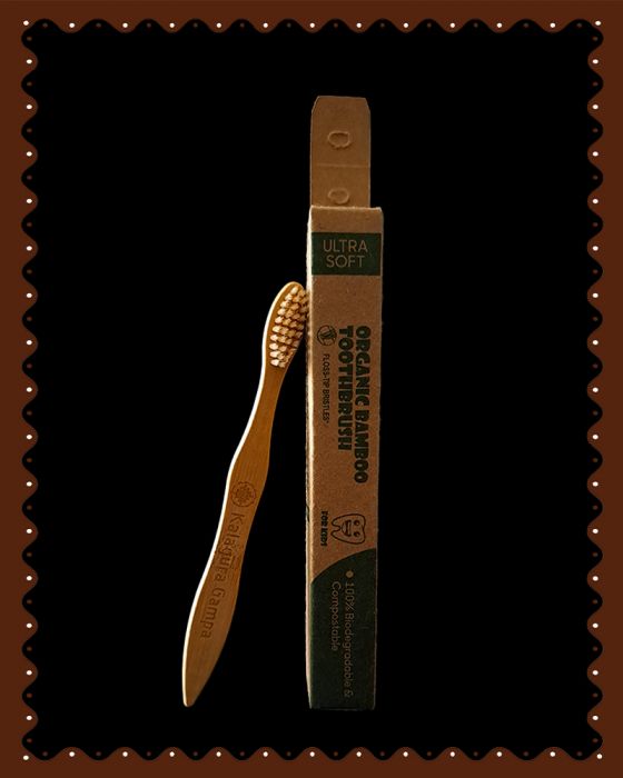 Baby Bamboo Tooth Brush - Bamboo Fiber Bristles (1 Pc)