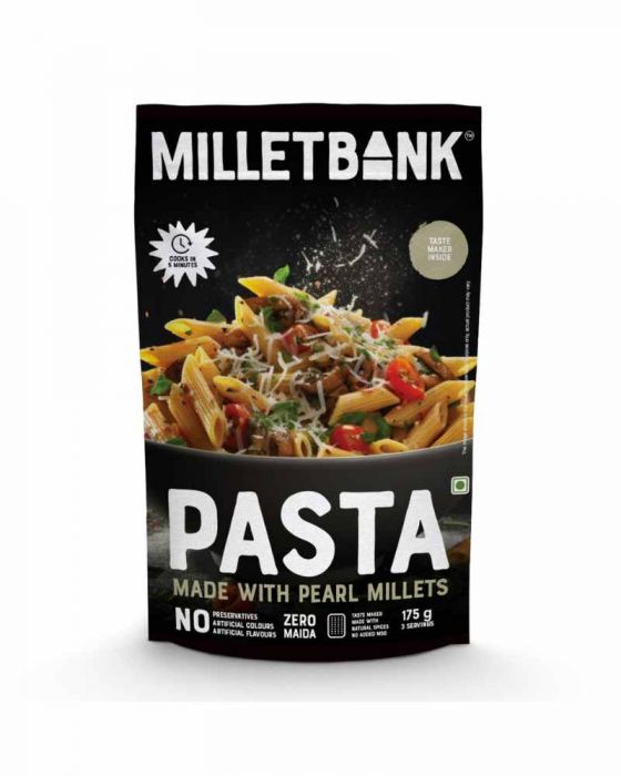 Pasta Made With Pearl Millets (Millet Bank) (175 Grams)