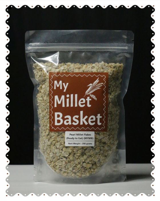 Pearl Millet Flakes (Ready to Eat) (MYMB) (200 Grams)
