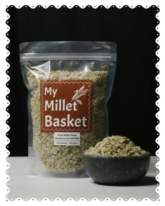 Pearl Millet Flakes (Ready to Eat) (MYMB) (200 Grams)