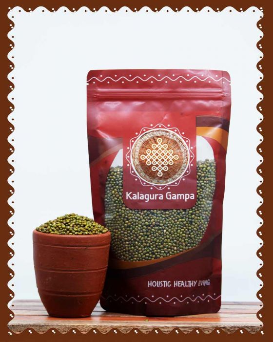 Pesalu (పెసలు) (Desi) (Green Mung Bean) (Subhash Palekar Natural Method) (500 Grams)