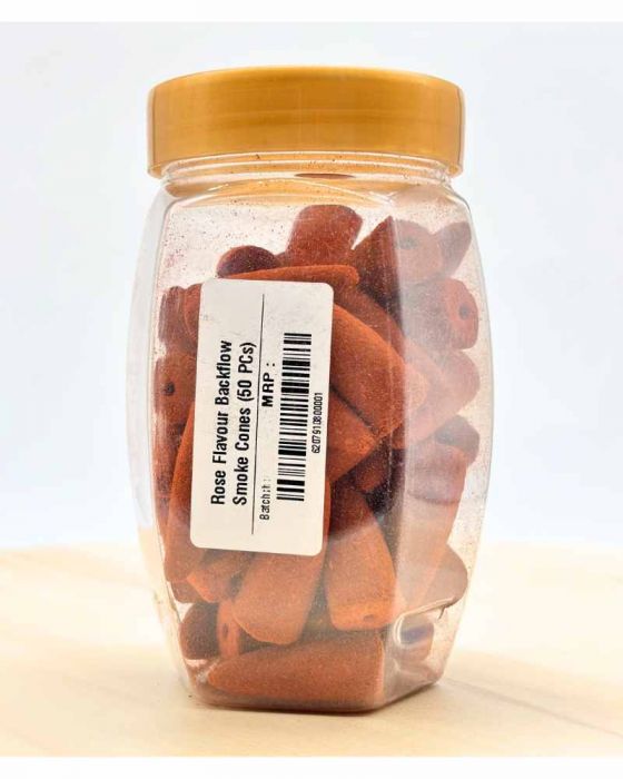 Rose Flavour Backflow Smoke Cones (50 PCs)