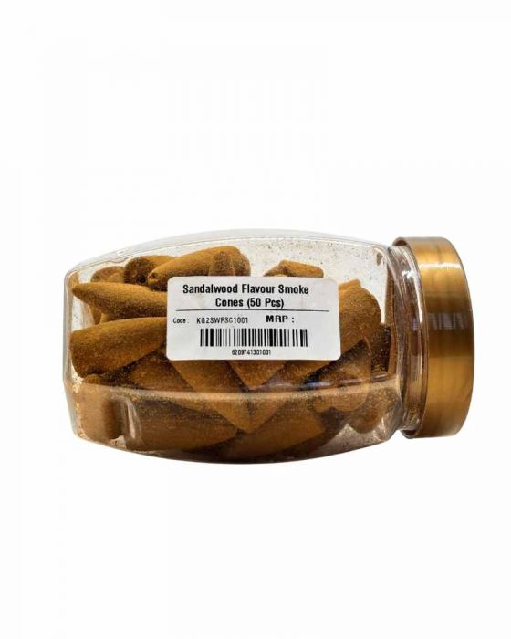 Sandalwood Flavour  Backflow Smoke Cones (50 Pcs)