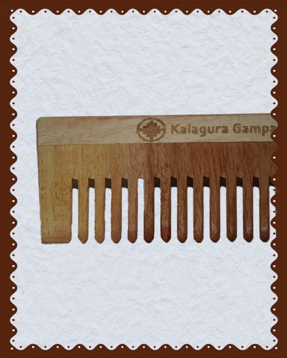 Natural Neem Wood Shampoo Hair Comb| Detangler Comb|1 Pc|
