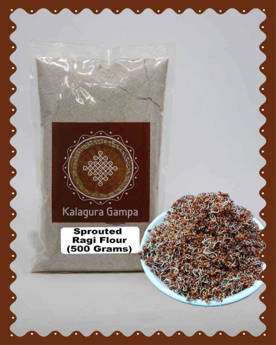 Sprouted Finger Millet (Ragi) Flour (MYMB) (500 Grams)