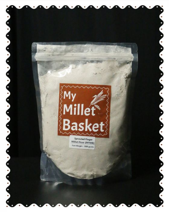 Sprouted Finger Millet (Ragi) Flour (MYMB) (1000 Grams)