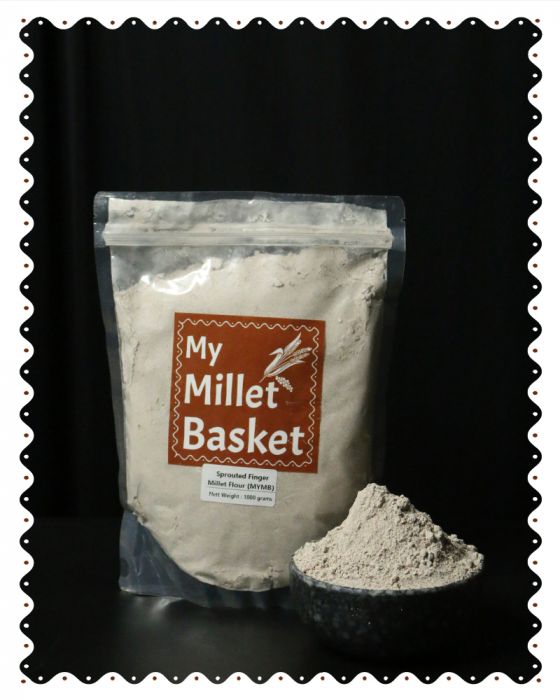 Sprouted Finger Millet (Ragi) Flour (MYMB) (1000 Grams)