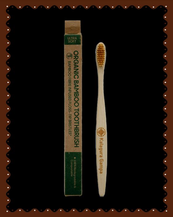 Bamboo Tooth Brush - Bamboo Fiber Bristles (1 Pc)