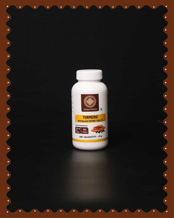 Turmeric With Black Pepper Tablets| Premium Joint Health & Immunity Tablets| 90 Pcs|