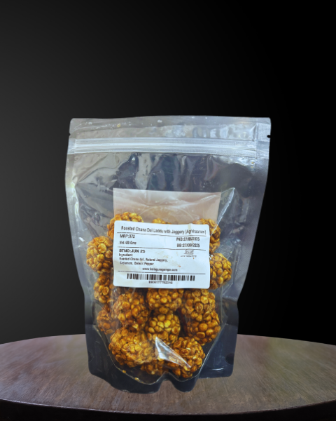 Roasted Chana Dal Laddu with Jaggery (Agrahaaram) (400 Grams)