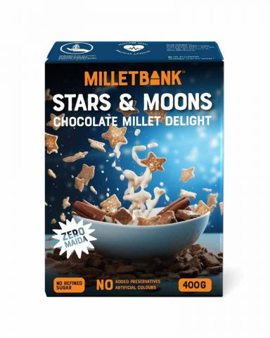 Stars & Moons Chocolate Millet Delight (Millet Bank) (400 Grams)