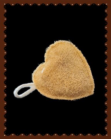 Loofah|Body Scrubber|Heart Shape|1 Pc|