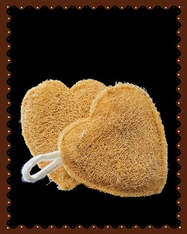 Loofah|Body Scrubber|Heart Shape|1 Pc|