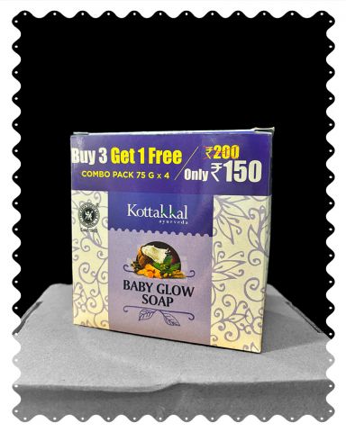 Kottakkal Baby Glow Soap|Ayurveda Baby Glow Soap|75g x 4