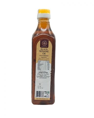 Black Sesame Oil (Cold Pressed Oil) (500 ml)