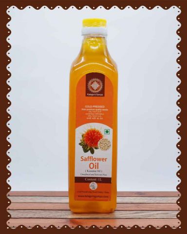 Safflower Oil (1 Liter) (Cold Pressed Oil)