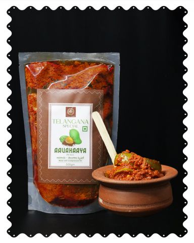 Telangana Special Aavakaya|Mango Pickle|Cold-Pressed Oil|500 Grams|