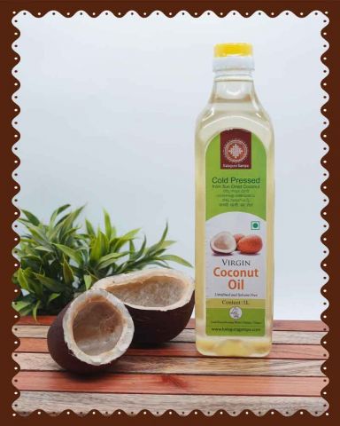 Coconut Oil (Sun Dried Coconut) (1 Liter) (Cold Pressed Oil)
