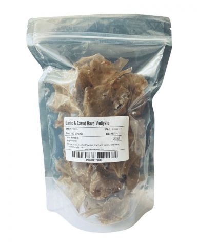 Garlic & Carrot Rava Vadiyalu (100 Grams)