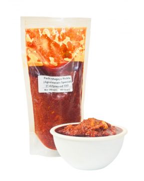 Mamidikaya Turumu Pachadi (Grated Mango Pickle) (Agrahaaram Special) (Coldpressed Oil) (500 Grams)